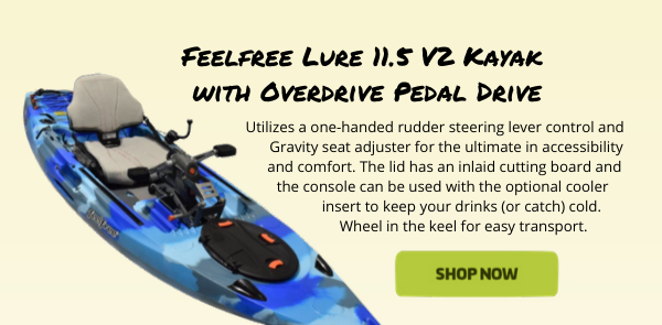 Feelfree Lure 11.5 v2 Kayak with Overdrive Pedal Drive