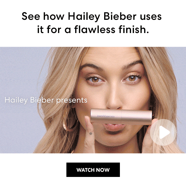 See how Hailey Bieber uses it for a flawless finish. Watch Now