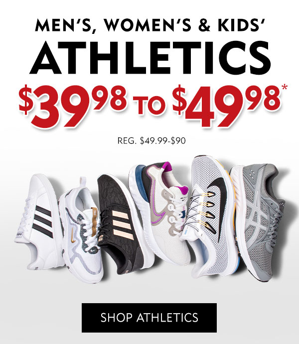 Family Athletics $39.98 - $49.98. Regularly $44.99 - $90. Shop Athletics