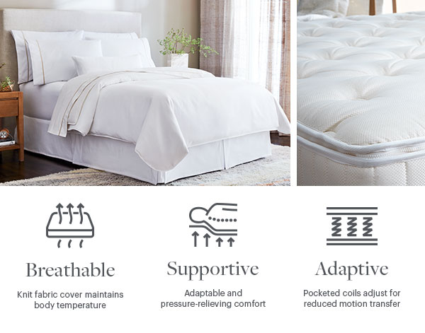 Breathable - Supportive - Adaptive - Heavenly Bed Images