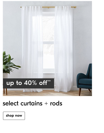 select curtains + rods