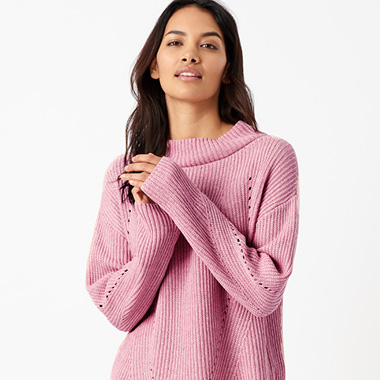 COTTON KNIT RIBBED JUMPER