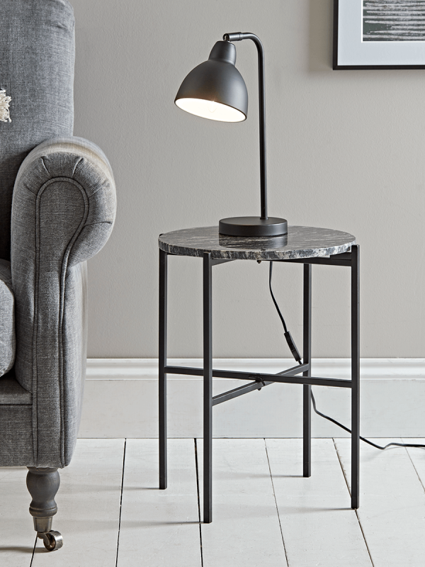 NEW Marble Side Table - Grey