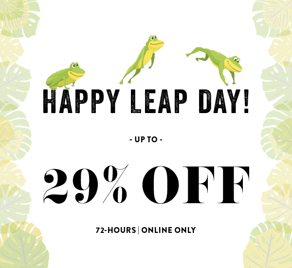 Animated leap day flash sale graphic