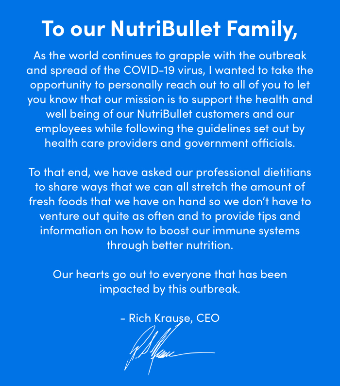 A note from our CEO.