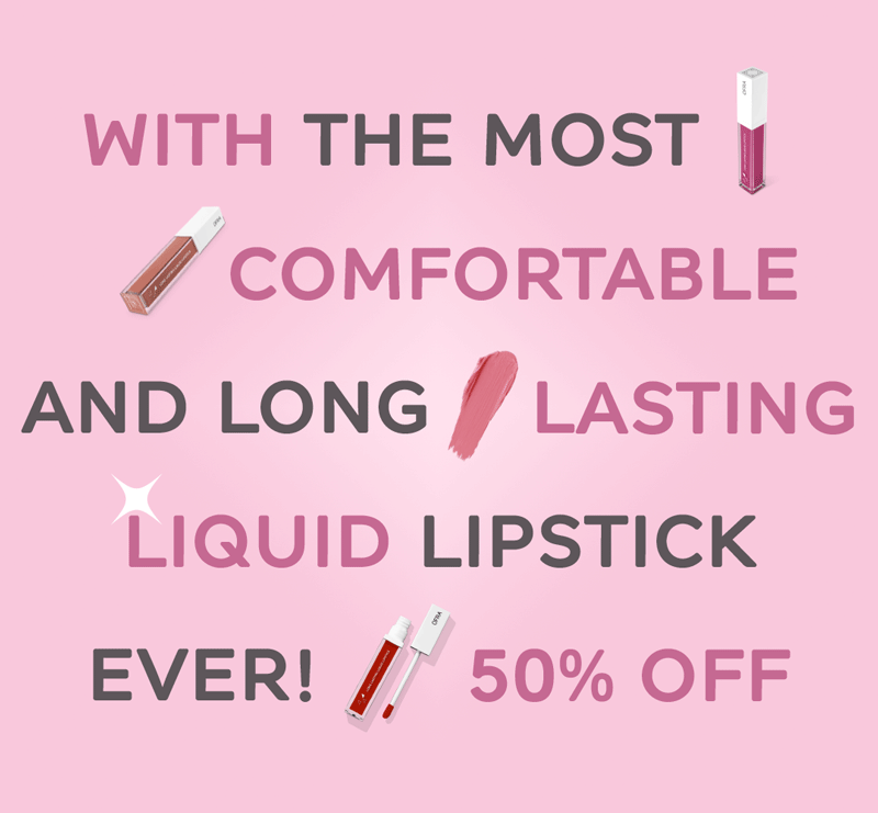 with the most comfortable and long-lasting liquid lipstick ever!