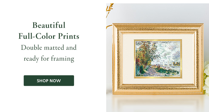 Beautiful Full-Color Prints double matted and ready for framing