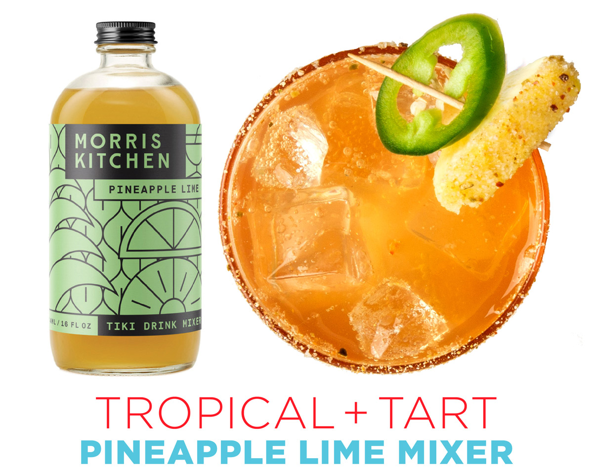 TROPICAL + TART: PINEAPPLE LIME MIXER