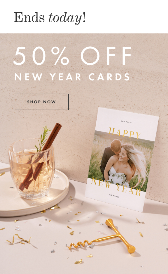 50% off New Year Cards