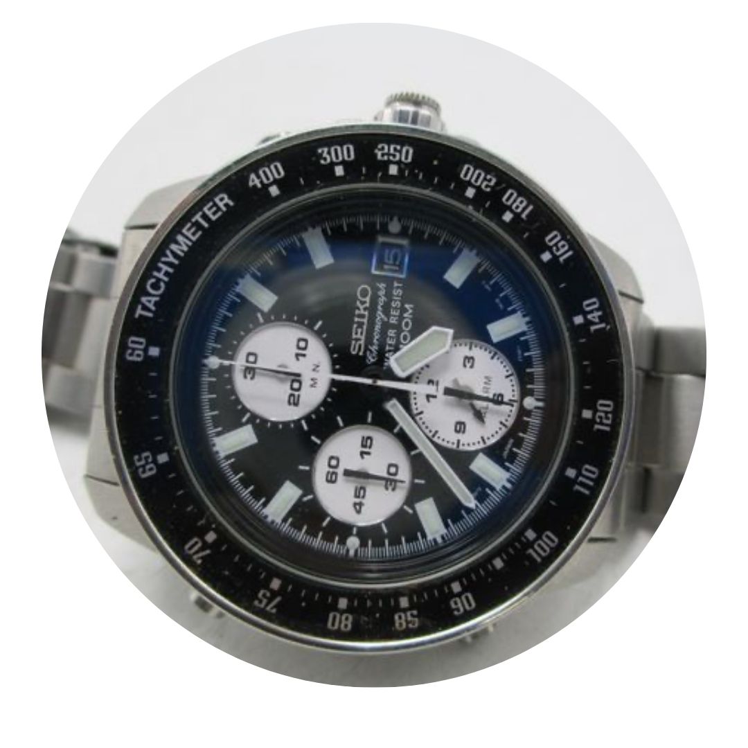 Seiko 7t32 Chronograph Watch
