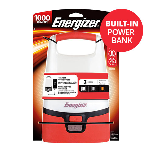 Energizer 1000 Lumen IPX4 Camping Light with Built-in Power Bankl - Only ?14.99