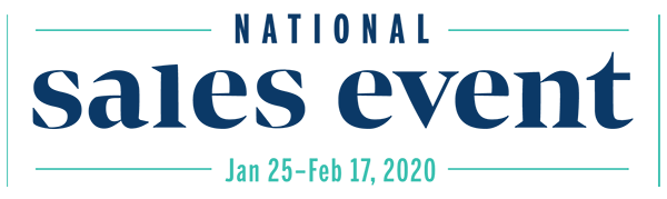 National Sales Event Jan 25-Feb 17, 2020