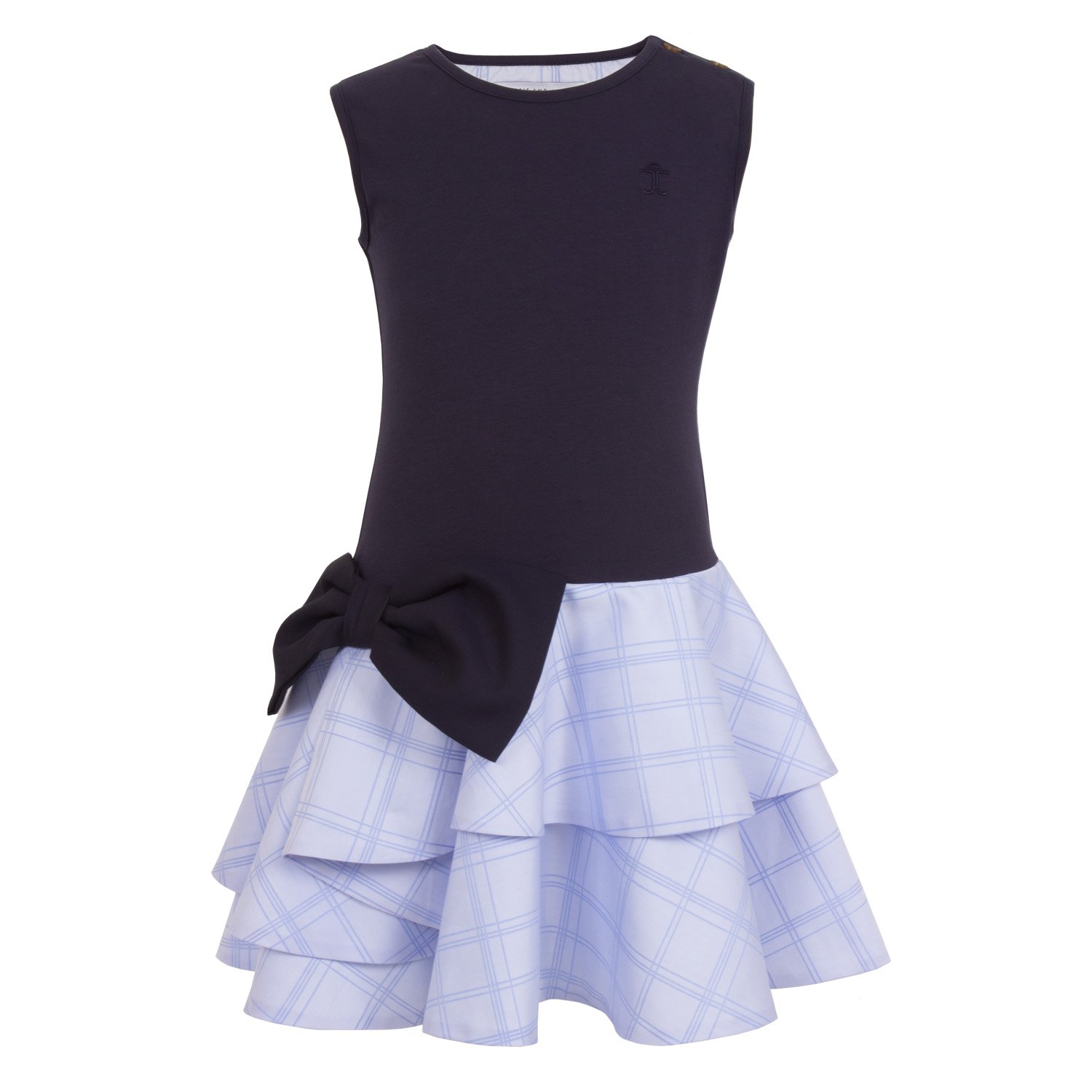 Image of Winding Dress Blue Check