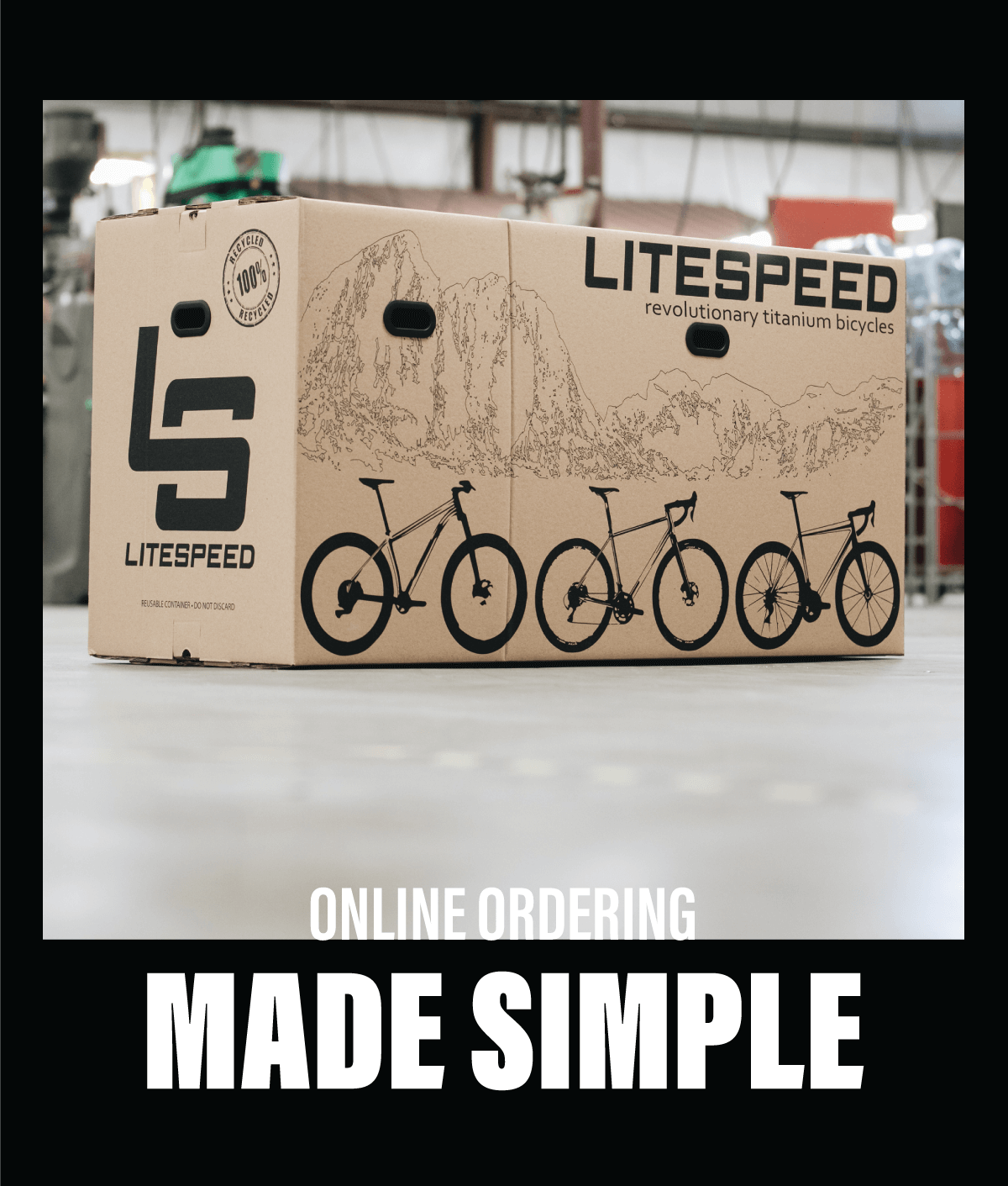 At your door, ready to ride. Order your Litespeed online and we''ll ship it to your door.