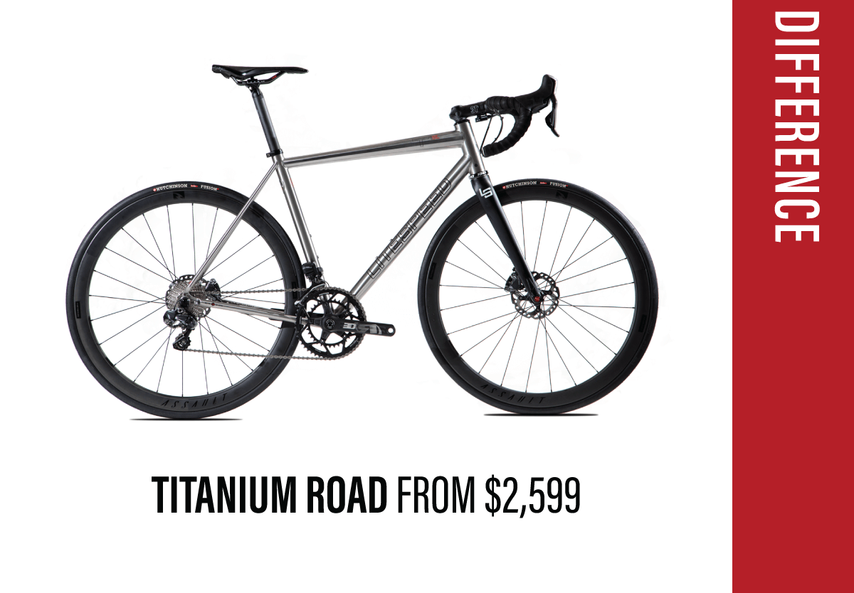 Shop titanium road bikes from $2,599