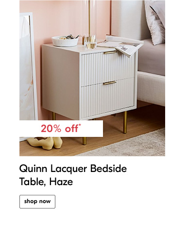 Quinn Lacquer Bedside Table