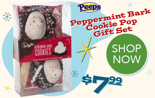 PEEPS Peppermint Bark Cookie Pop Gift Set  - $7.99 - SHOP NOW
