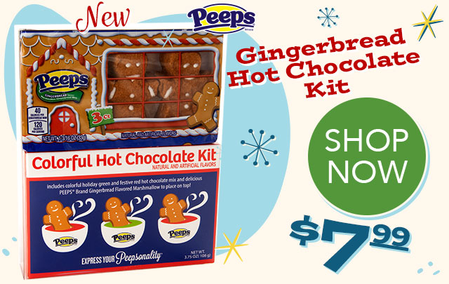 PEEPS Gingerbread Men Hot Chocolate Kit - $7.99 - SHOP NOW
