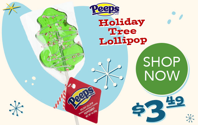 PEEPS Holiday Christmas Tree Lollipop - $3.49 - SHOP NOW