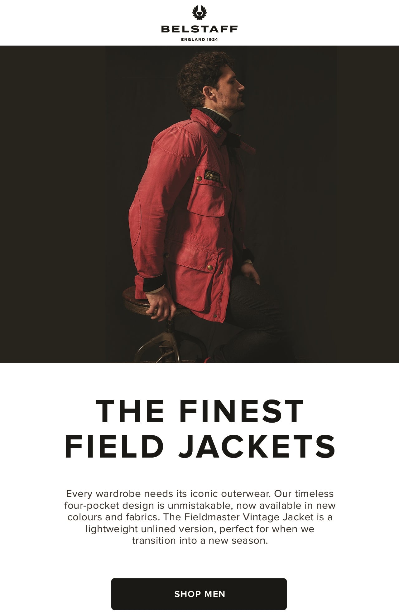 Every wardrobe needs its iconic outerwear. Our timeless four-pocket design is unmistakable, now available in new colours and fabrics. The Fieldmaster Vintage Jacket is a lightweight unlined version, perfect for when we transition into a new season. 