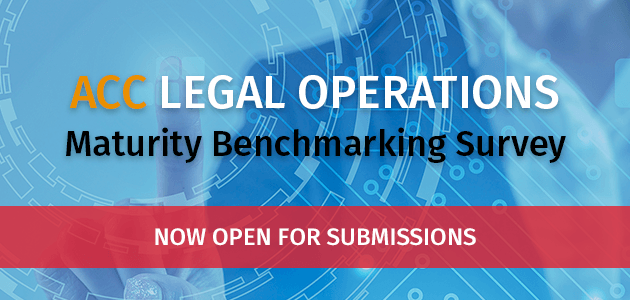 ACCs New Legal Operations Maturity Benchmarking Survey