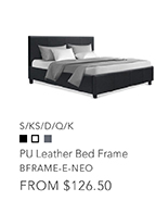 PU Leather Bed Frame