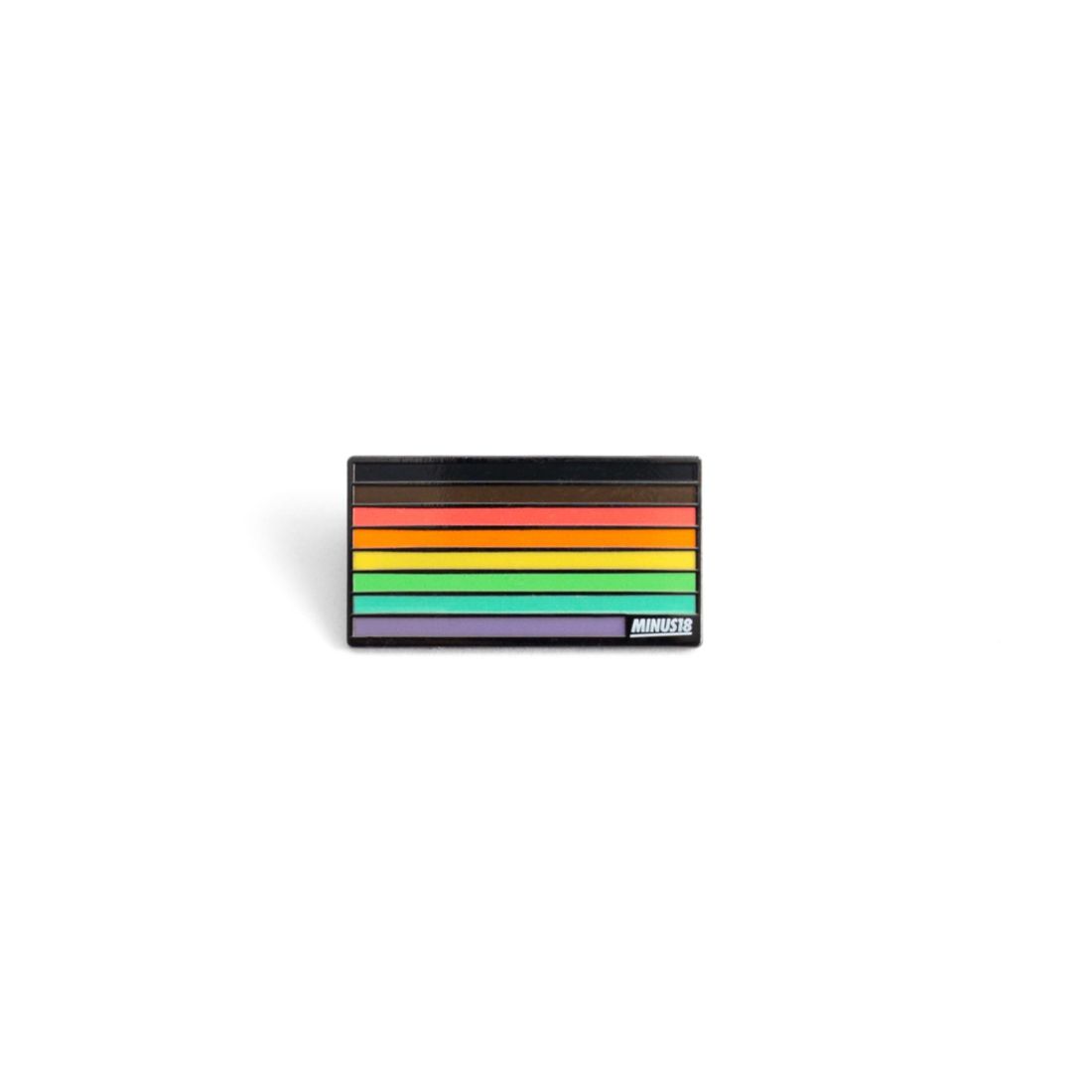 Rainbow flag enamel pin