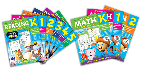 Reading Eggs workbooks in Reading and Math