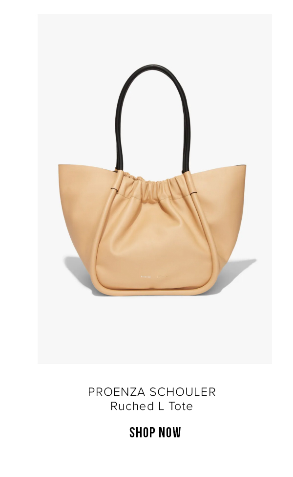 Ruched L Tote