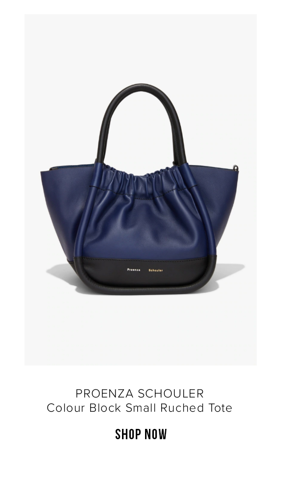 Colour Block S Ruched Tote