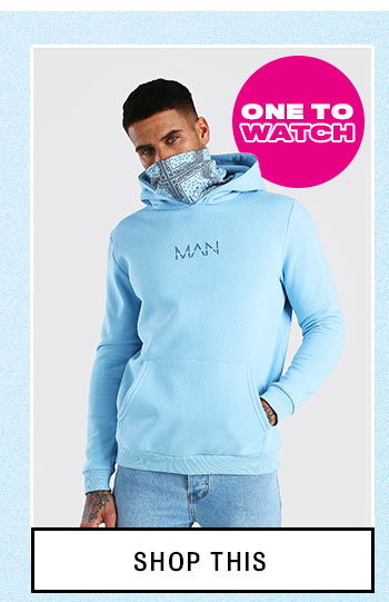 MAN OFFICIAL HOODIE WITH BANDANA SNOOD
