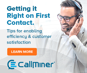 CallMiner First Contact advert
