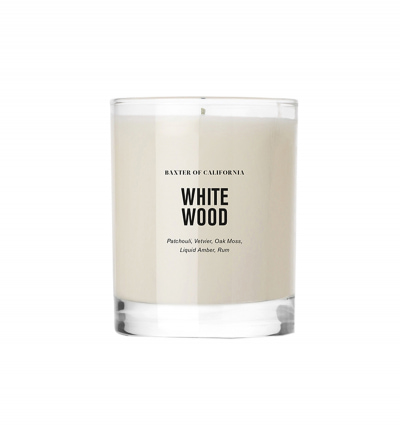Baxter of California White Wood Scented Candle