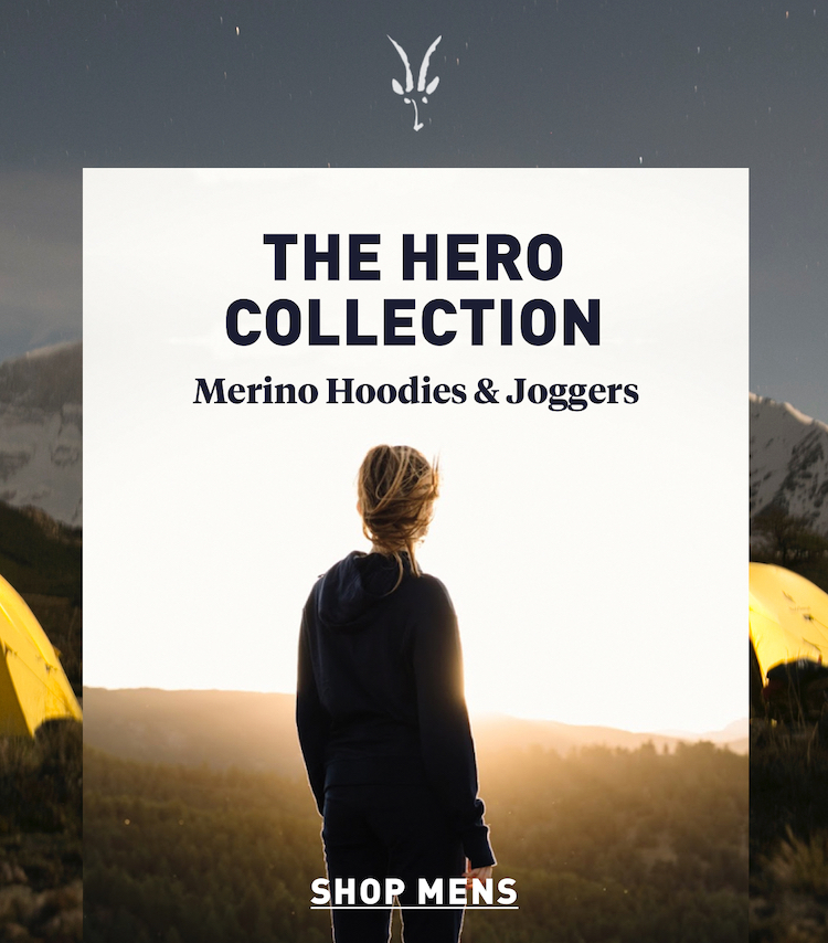 The Hero Collection has arrived Shop merino wool hoodies and joggers