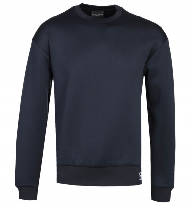 Emporio Armani Branded Waistband Black Sweatshirt