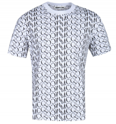 MCQ Alexander McQueen All-Over MCQ Logo White T-Shirt