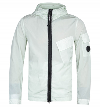 CP Company Frost White Chrome Hooded Lens Overshirt