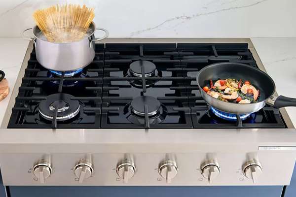36 inch Stainless Steel Industrial-Style Gas Rangetop