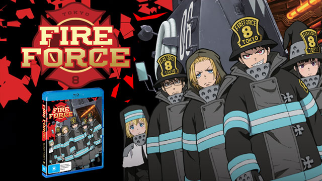 Fire Force Season 1 Part 1 is now available on DVD/Blu-ray with exclusive special features.