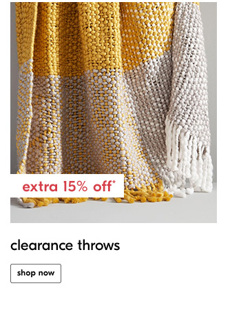clearance throws