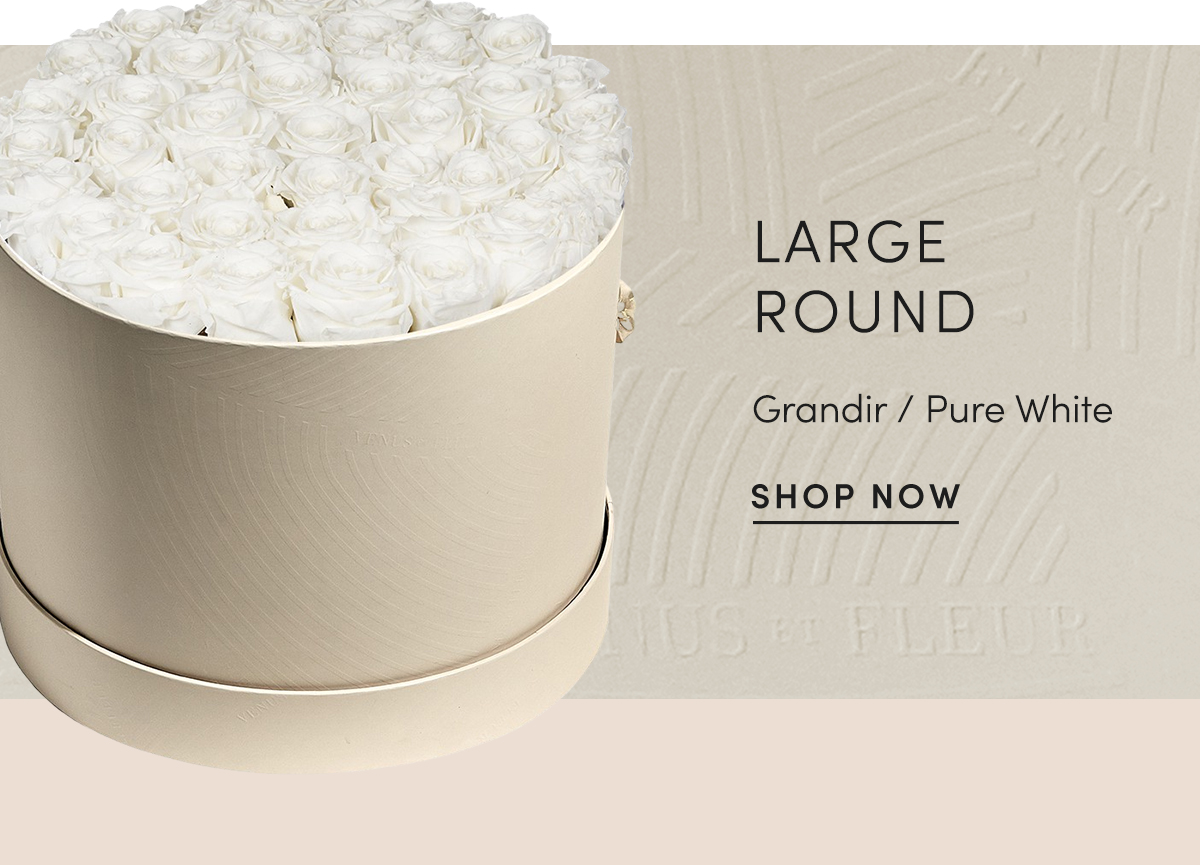 Large Round | Grandir / Pure White | SHOP NOW