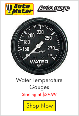 Auto Meter Autogage Water Temperature Gauges - Starting at $39.99