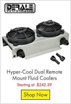 Derale Hyper-Cool Dual Remote Mount Fluid Coolers - Starting at $242.39