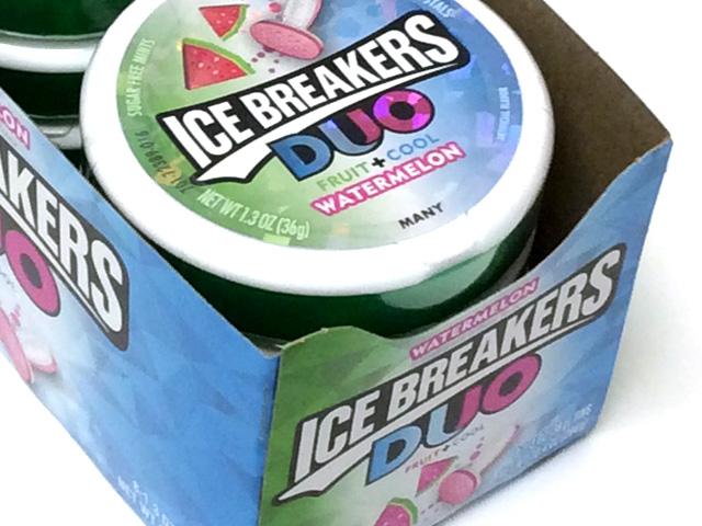 Image of Ice Breakers Duo Sugar-Free Mints - 1.3 oz Watermelon - Box of 8