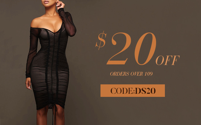 $20 off orders over $109, Code:DS20