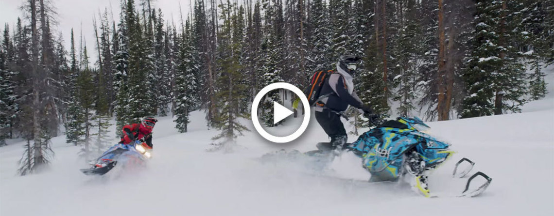 snowmobiling video image