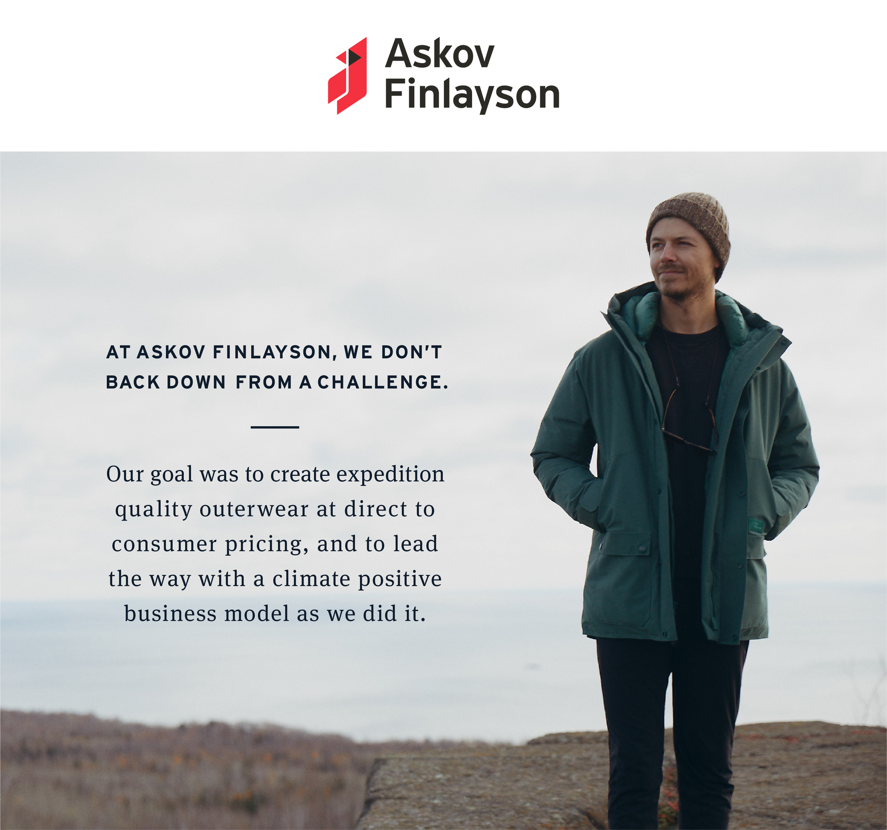 Meet The Winter Parka. The first radically sustainable parka built to enjoy our Northern winters.