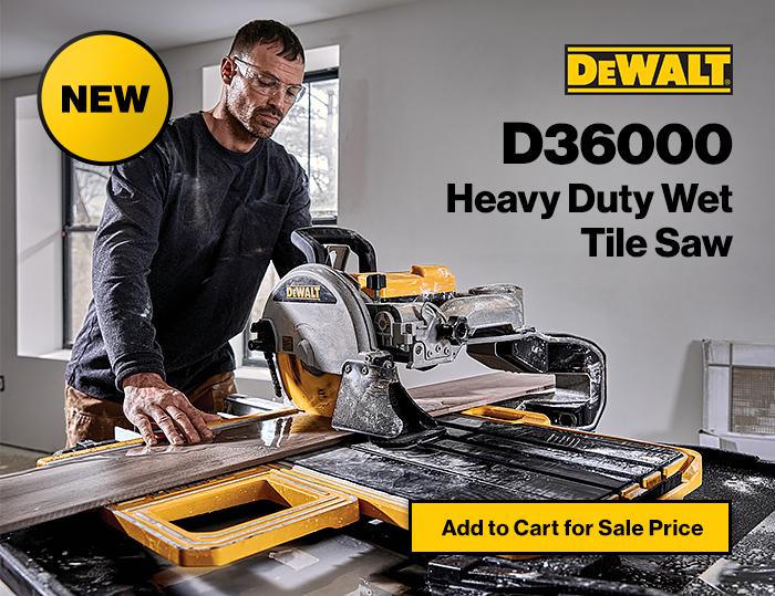 New! DEWALT? D36000 Heavy Duty Wet Tile Saw. Add to cart for Sale Price!