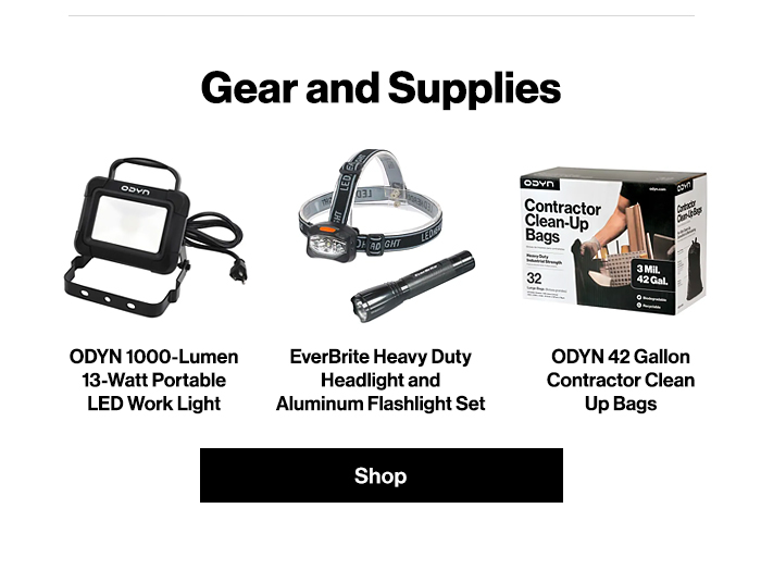 Gear and Supplies