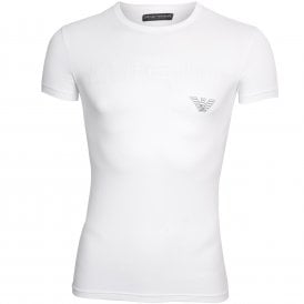 Essential Mega Logo Crew-Neck T-Shirt, White